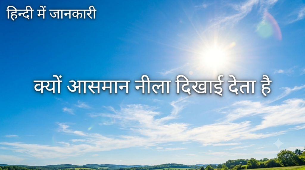 आसमान नीला क्यों दिखाई देता है?हिंदी में जानकारी।