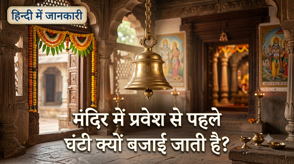 मंदिर में घंटी क्यों बजाई जाती है - हिन्दी में जानकारी