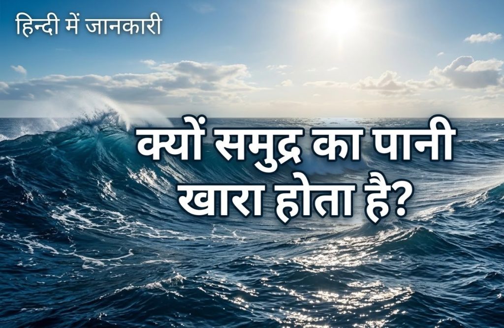 क्यों समुद्र का पानी खारा होता है - वैज्ञानिक कारण और हिंदी में जानकारी